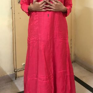 Pink Anar Kali Kurti Gown 😍😍🩷🩷