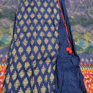 Full Length Kurti With Slit On Slide