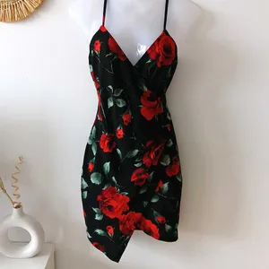 Mind Code Rose Print Dress From USA