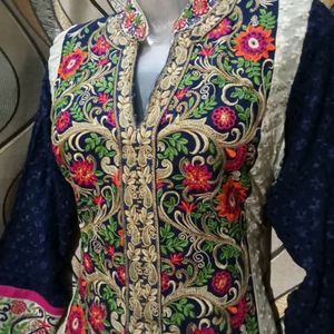 Multicolored Kurti With Duppatta