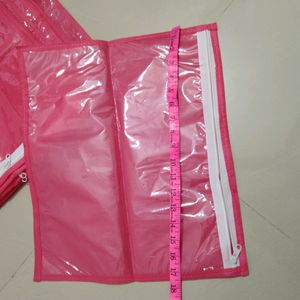 Piece Of 6 Pink Saree Covers