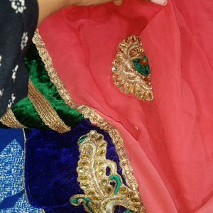 Pink Shaded Heavy Saree Women