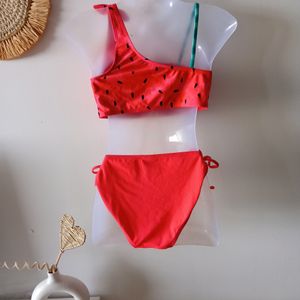 New Cute Watermelon Print Swimwear