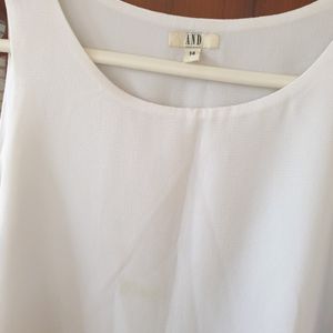 White Flowy Top