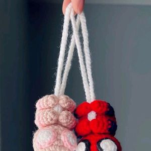 Cute Crochet Spiderman Keychain