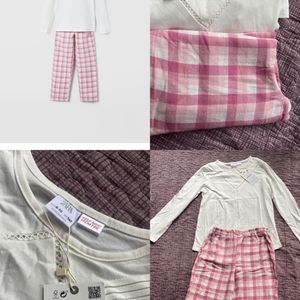 Zara! Sale! Cotton Pyjamas Set For Girls