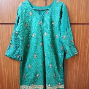 Beautiful Bottle Green Kurta