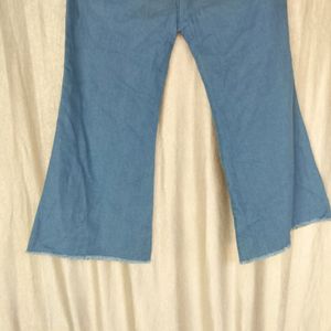 Denim Plazo Styled Jeans