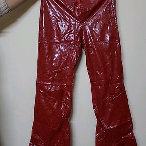 Leather Pant Red Hot