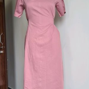 Korean Tie Around Cotton Dress