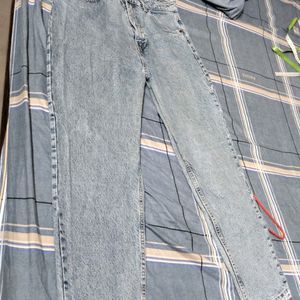 Washed Mid Rise Blue Denim