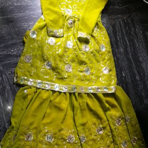 Stitched Sarara Dress For Mehndi