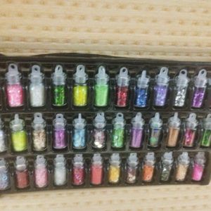 Nail Art Glitter With Different Color