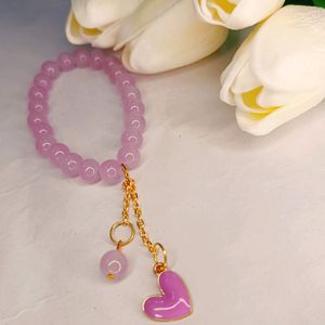 Purple And Lavender 🪻 Heart Bracelet