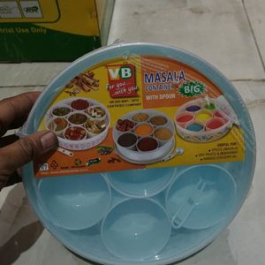 7 Pcs Masala Container With Spoon Big