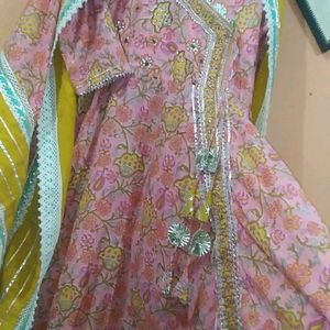 Gotapatti Heavy Anarkali And Dupatta