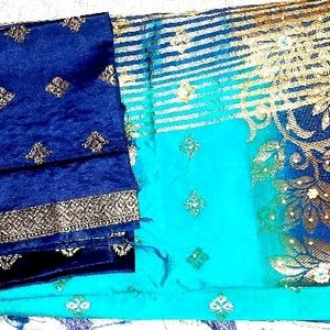 Party Wedding Wear Heavy Saree