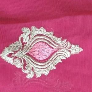 New Embroidery work Saree