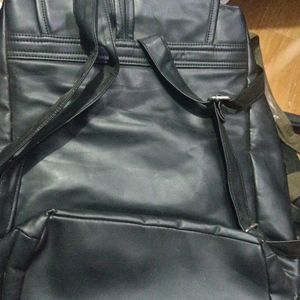 Black Leather Bag New