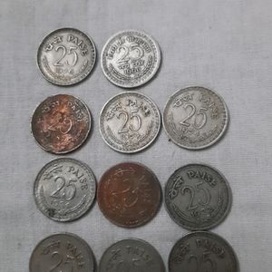 25 Paice Old 11 Coins