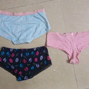 Set Of 3 Victoria Secret Pink Panties