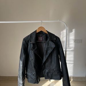 NEXT BIKER JACKET Black FAUX LEATHER