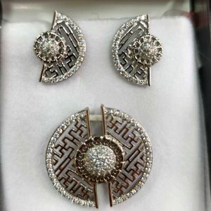 925 Silver Sterling Pendant Earrings