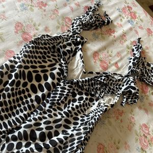 Polka Print Gown