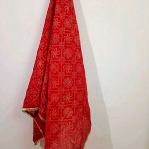 Rajasthani Red Anarkali Set