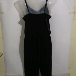 BLACK VELVET JUMPSUIT