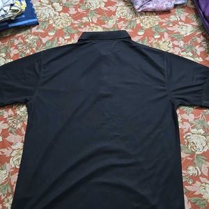 Polo Neck Black Tshirt For Men