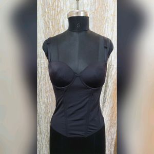 Black Camisole With Bones