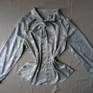 New Premium Grey Vintage Collection Satin Shirt