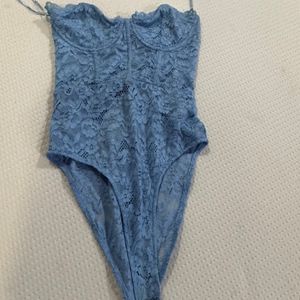 ZARA lace Corsetry Inspired Bodysuit