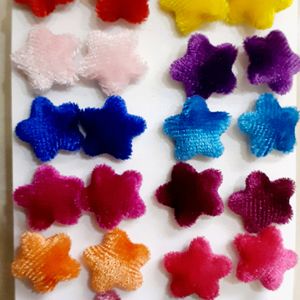 New item Designer 2 Dozen Velvet Flower Stud