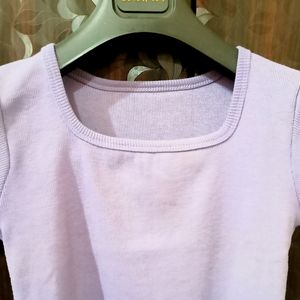 Lavender Crop Top