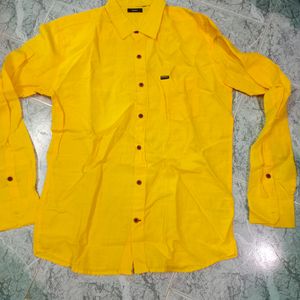 Diesel Mens Shirt XL Size Yellow Color Shirts