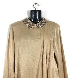 Tan Partywear Dress(Women’s)