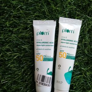 Plum Cica & Hyaluronic Acid Aqua Light Sunscreen