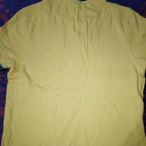 Yellow Colour T-shirt Jack And Jones