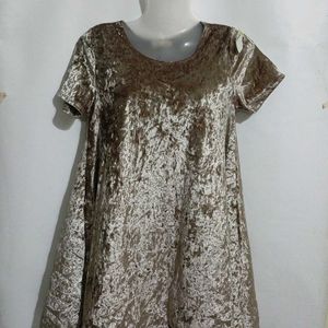 CUTE SHORT VELVET DRESS