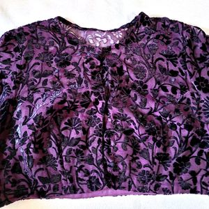 🎉 Price Drop Purple Colur Net Blouse