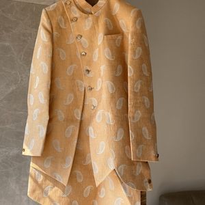 Pastel Orange Indo-western Dress