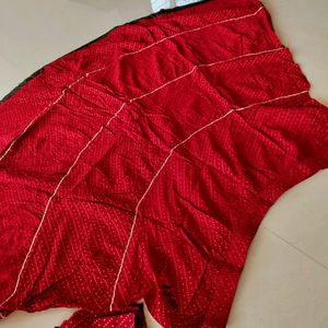 Red Skirt With Dupatta