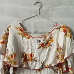 Floral Knee Length Top