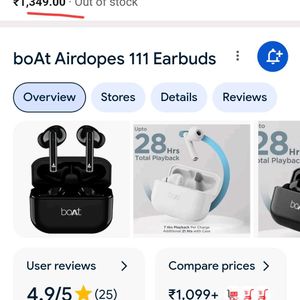 boat Airdopes 111 Worth 1200₹