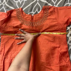 Handworked Kurta And Dupatta Combo