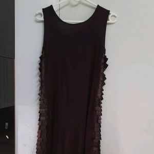 Stunning Chocolaty Short Stretchable Dress