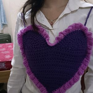 Crochet Heart Top