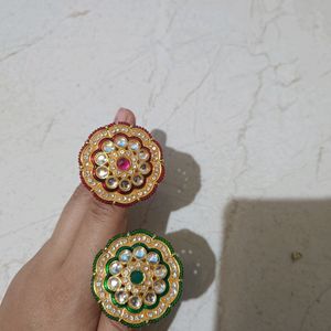 Wedding/Party Ring Combo Of 2